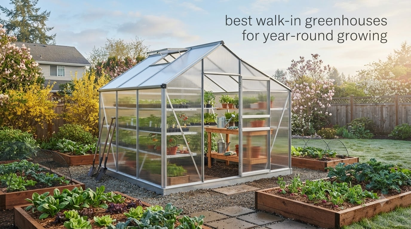 best walk-in greenhouses for year-round growing