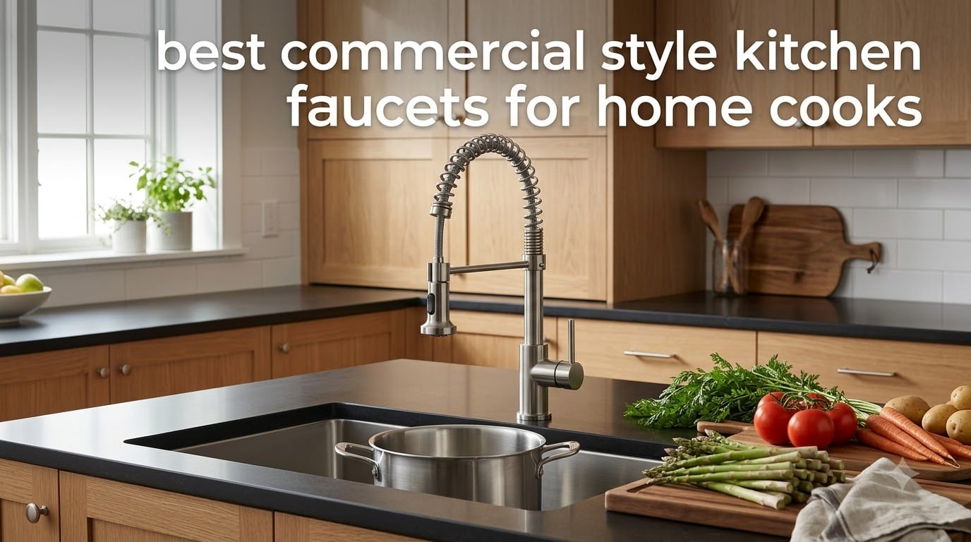 best commercial style kitchen faucets for home cooks