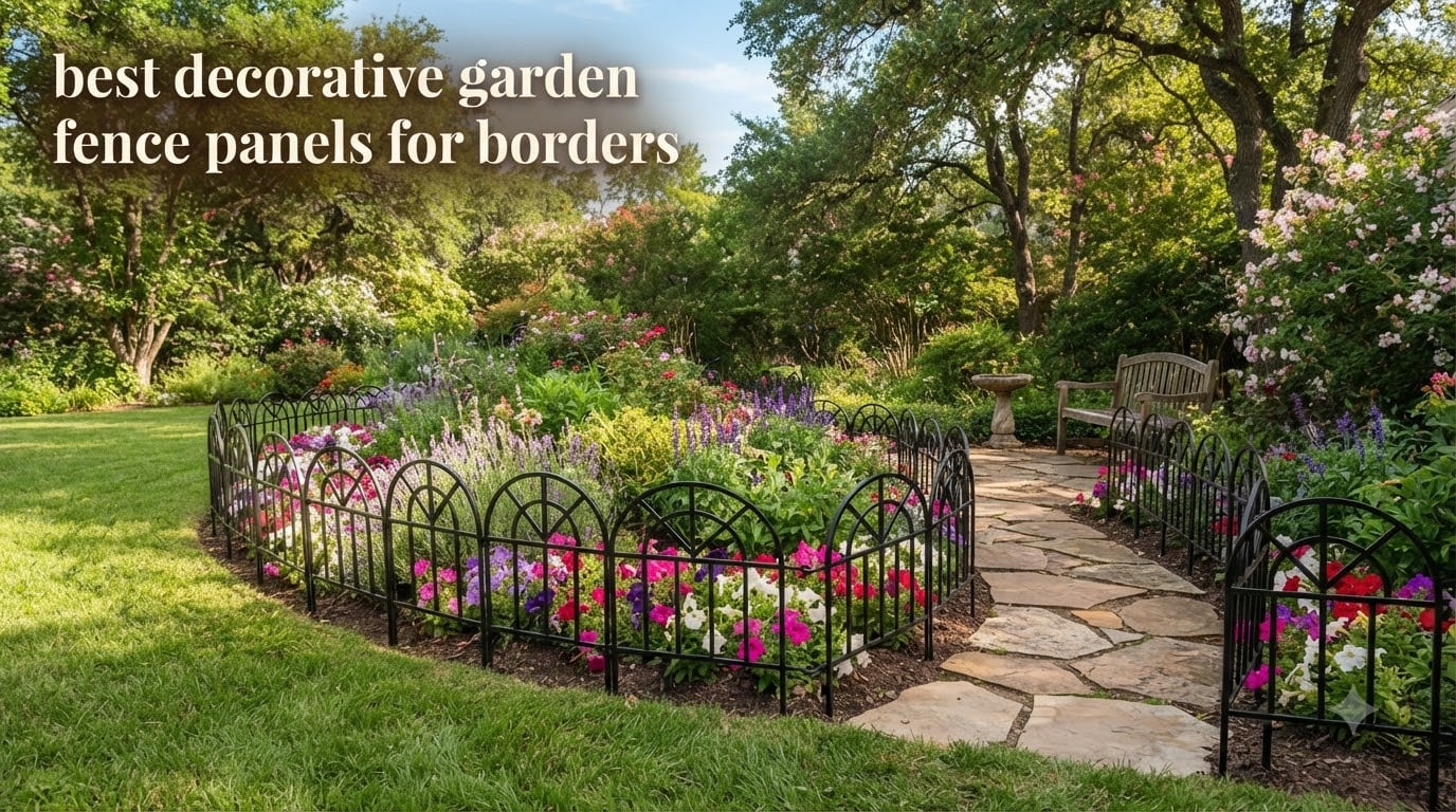 best decorative garden fence panels for borders