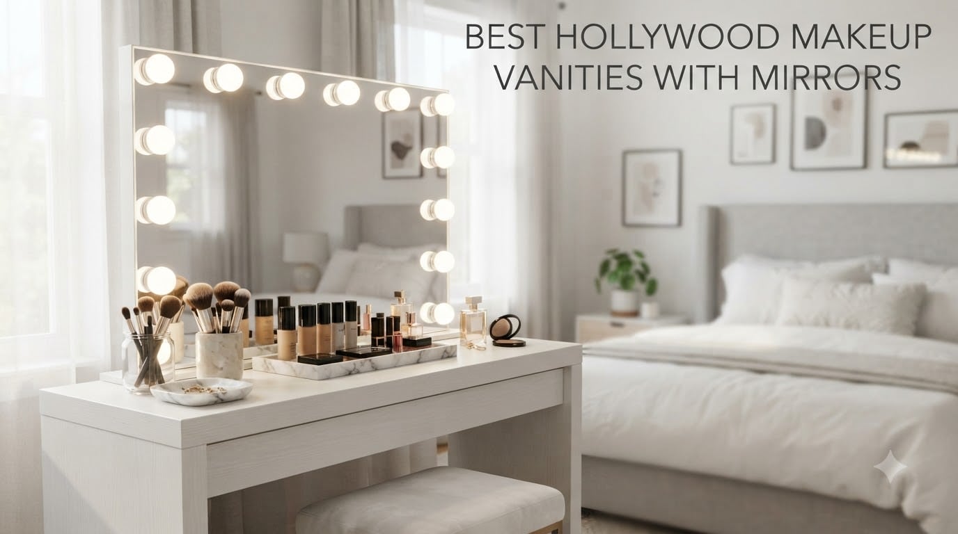 best hollywood makeup vanities with mirrors