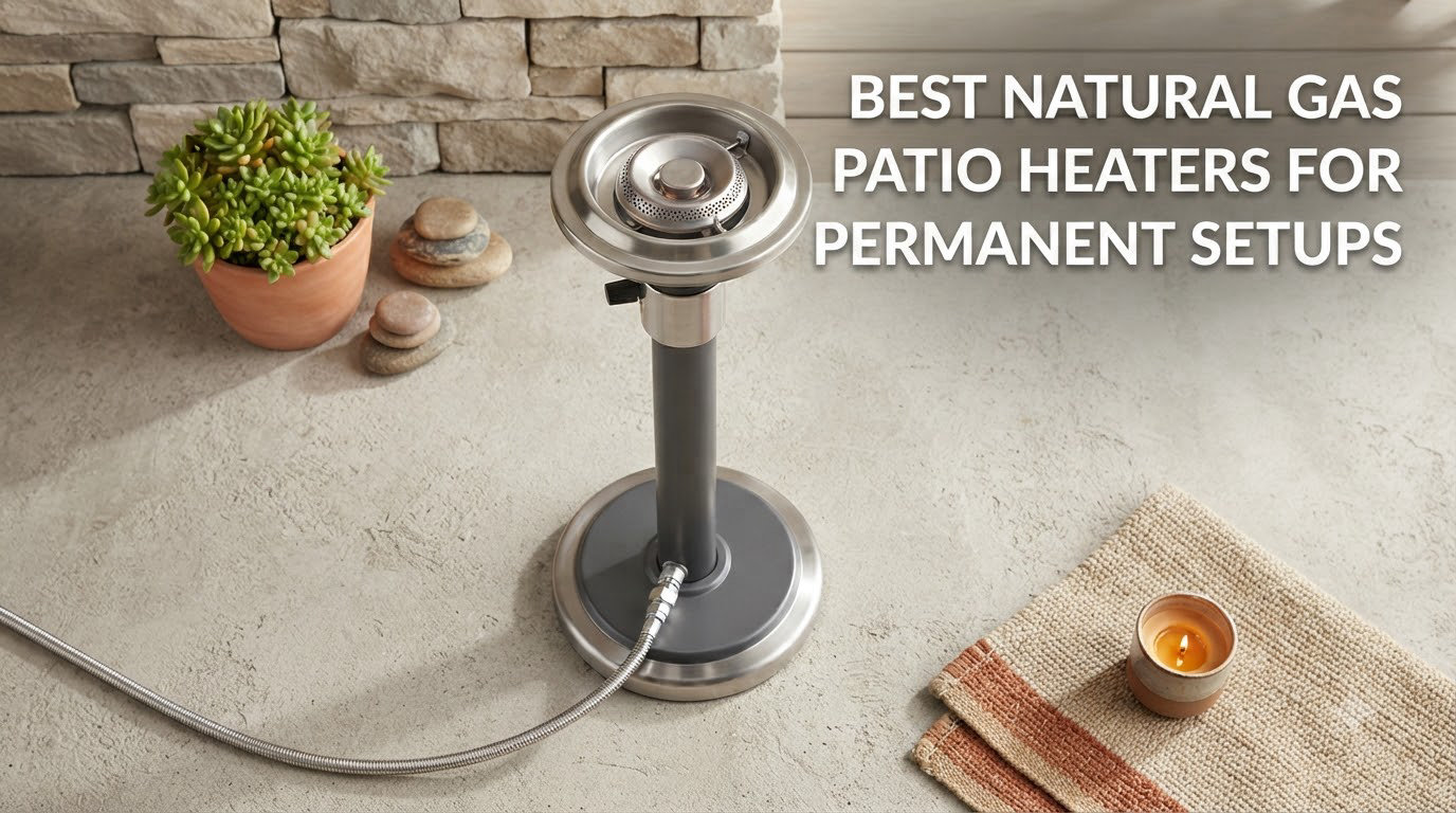 best natural gas patio heaters for permanent setups