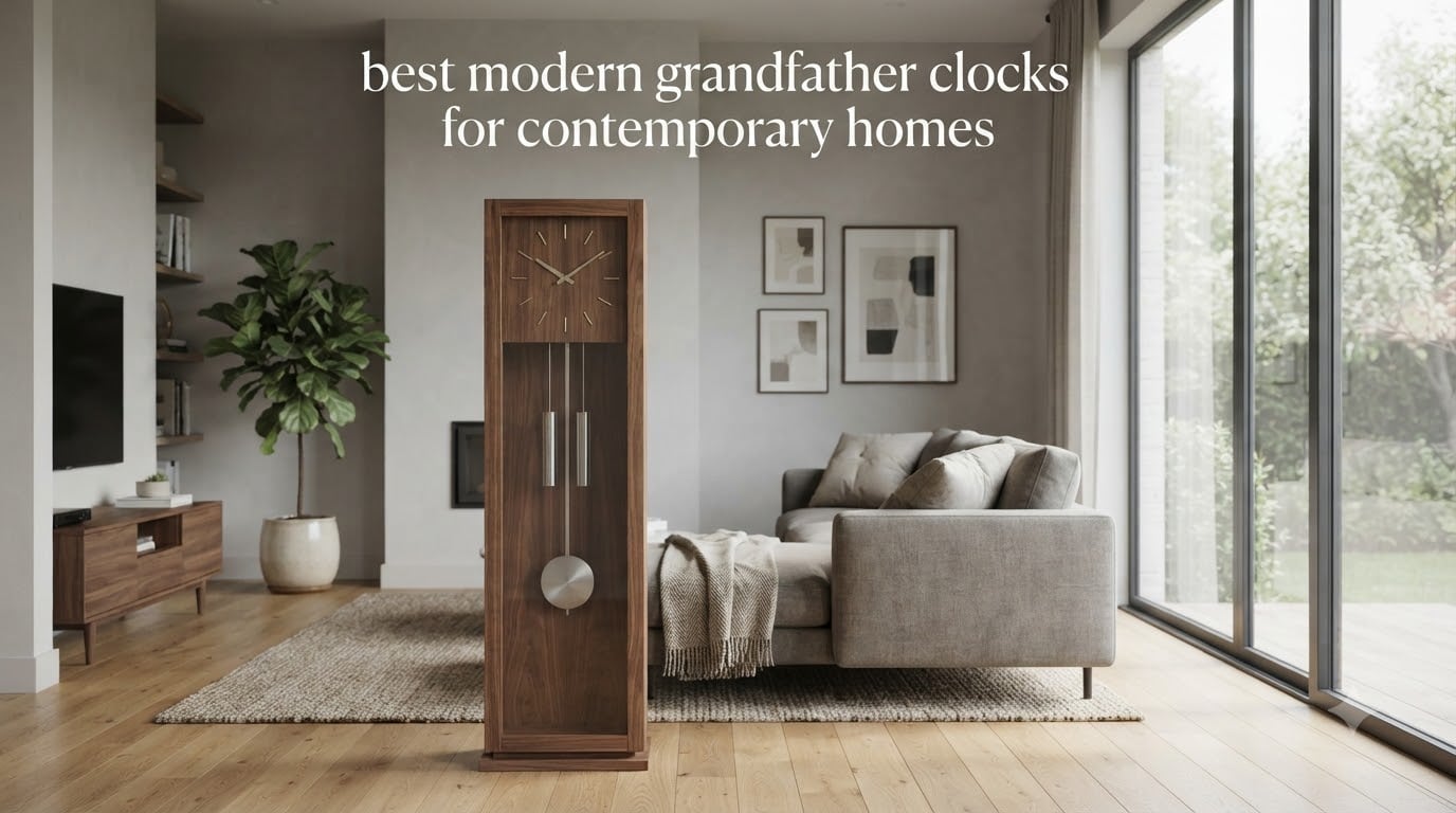 best modern grandfather clocks for contemporary homes