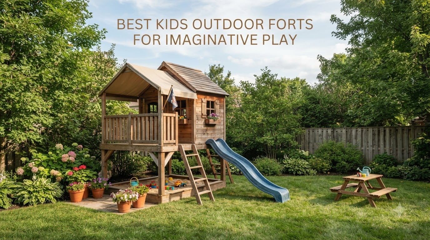 best kids outdoor forts for imaginative play