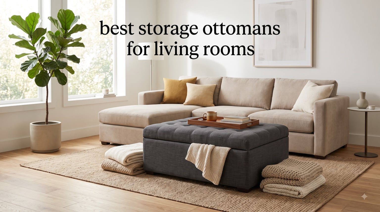 best storage ottomans for living rooms