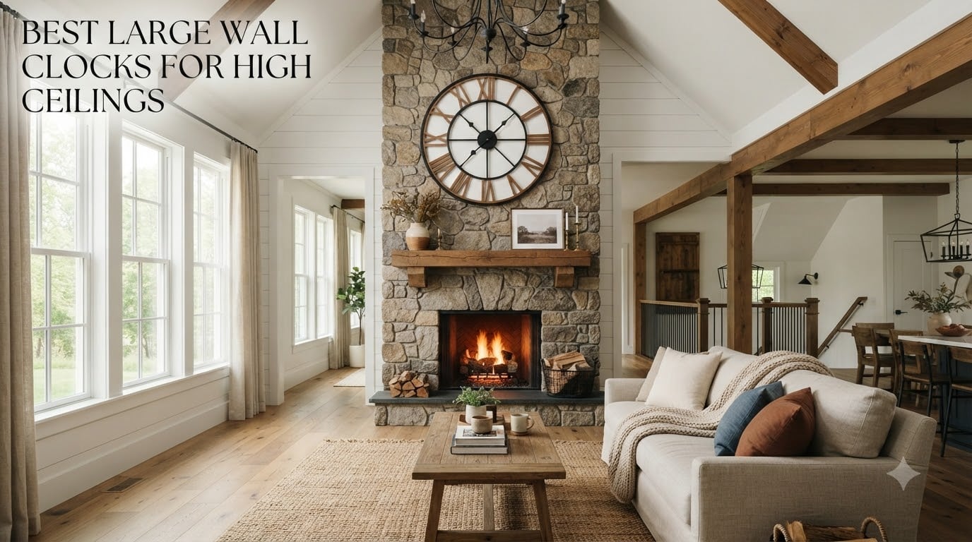 best large wall clocks for high ceilings