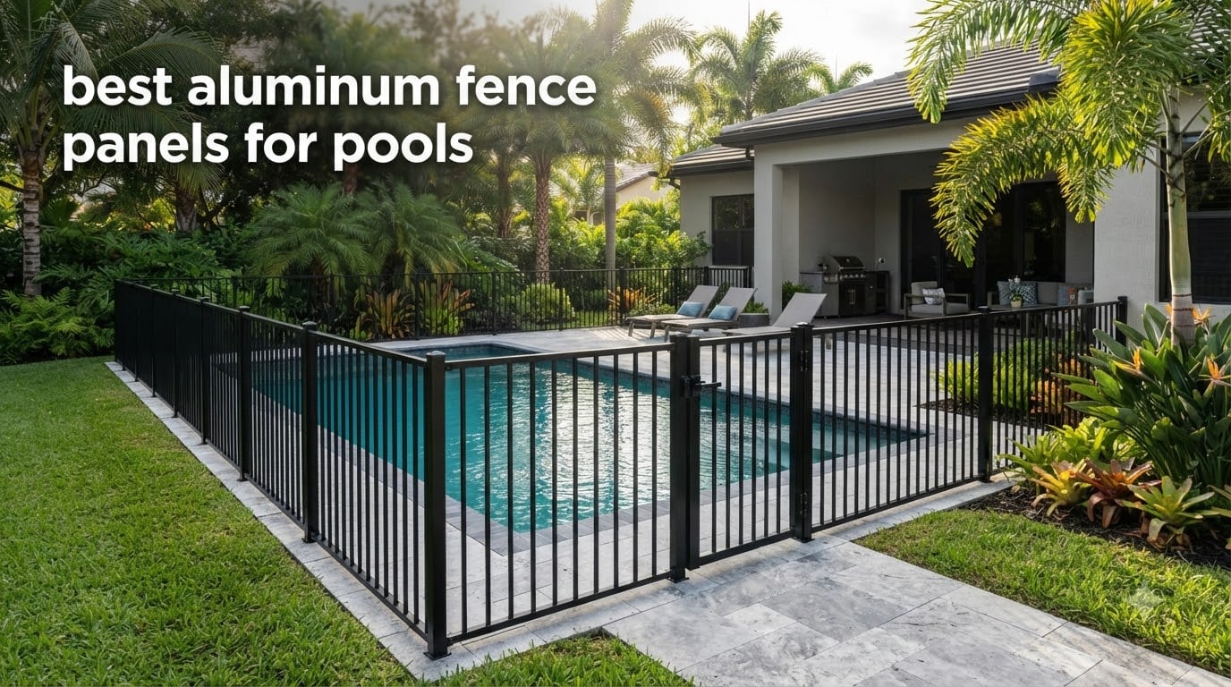 best aluminum fence panels for pools