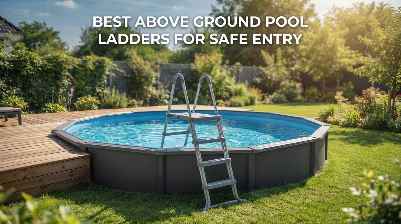 best above ground pool ladders for safe entry