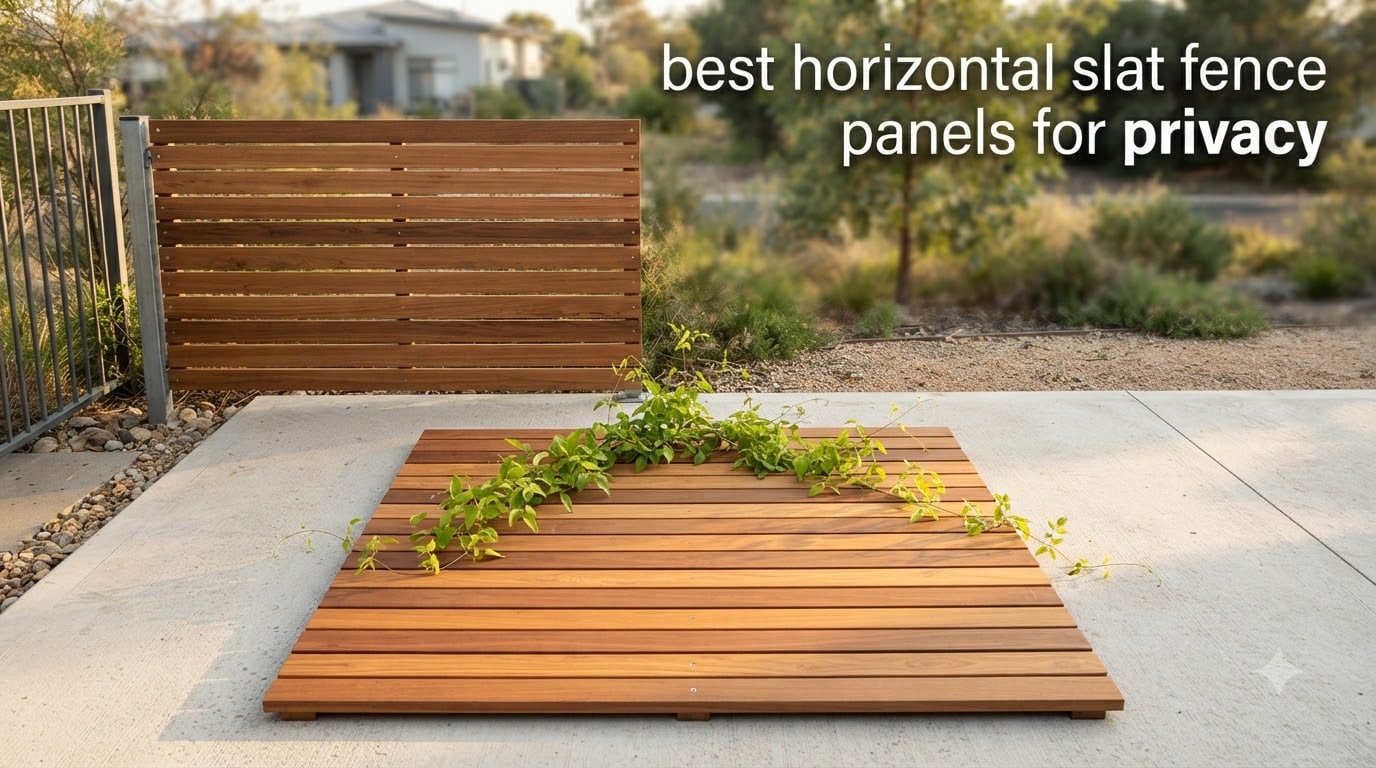 best horizontal slat fence panels for privacy