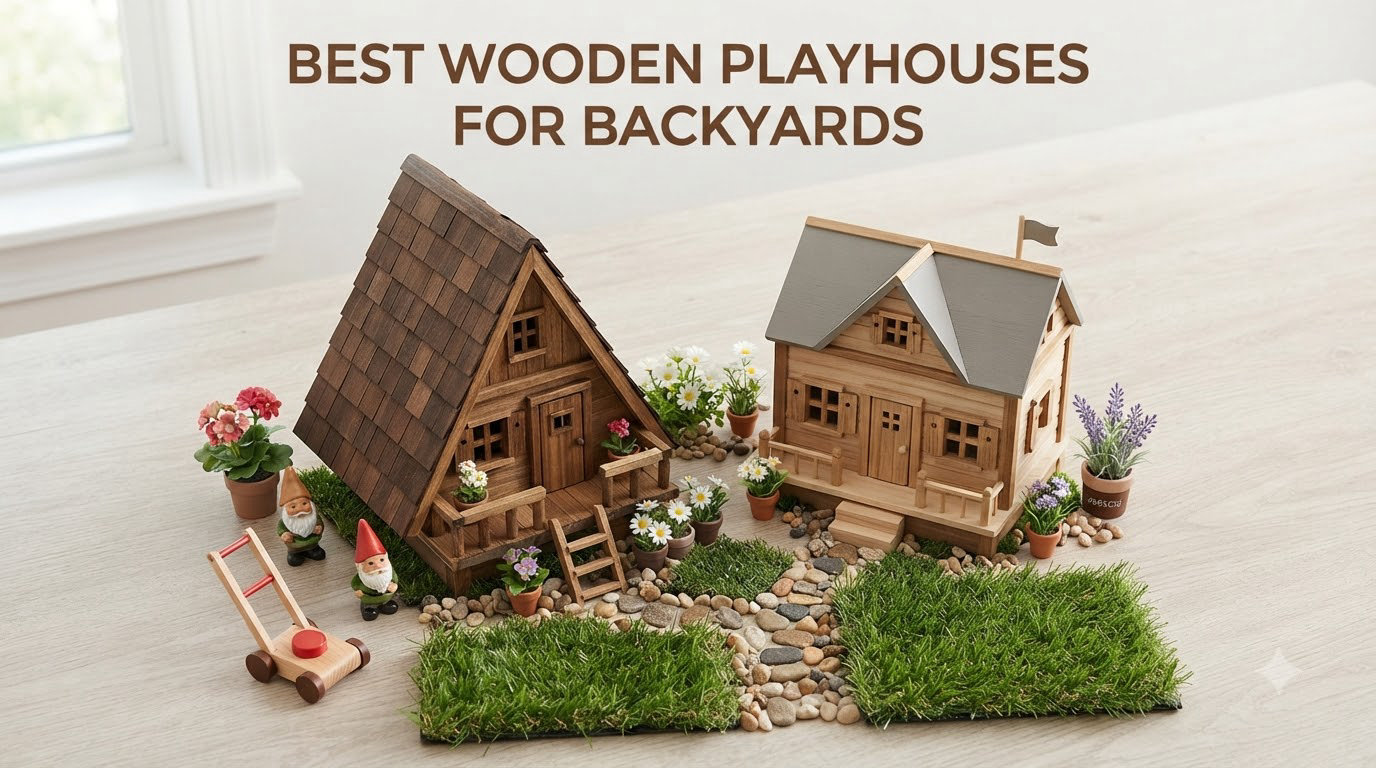 best wooden playhouses for backyards