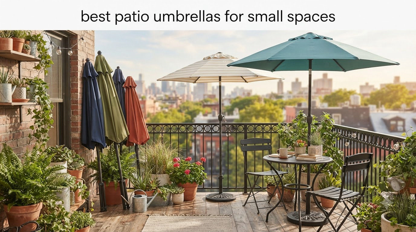 best patio umbrellas for small spaces