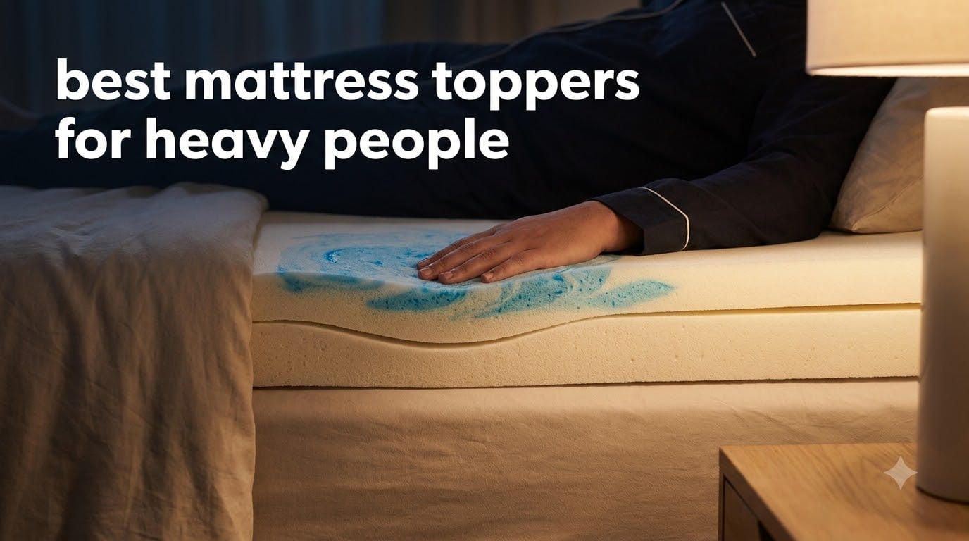 best mattress toppers for heavy people