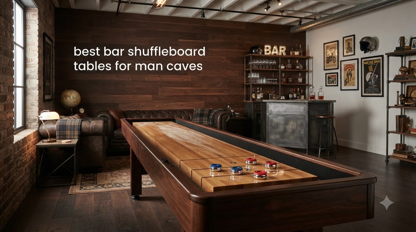 best bar shuffleboard tables for man caves