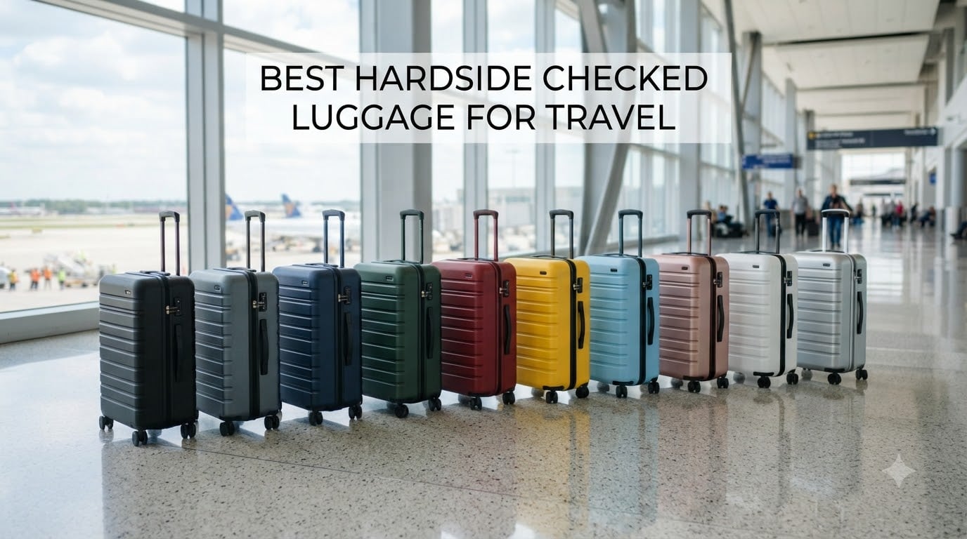 best hardside checked luggage for travel
