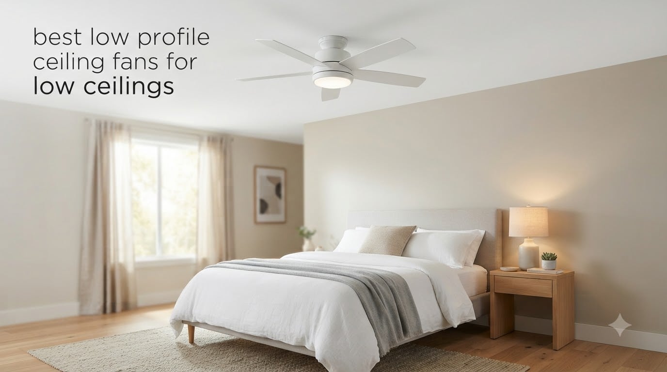 best low profile ceiling fans for low ceilings
