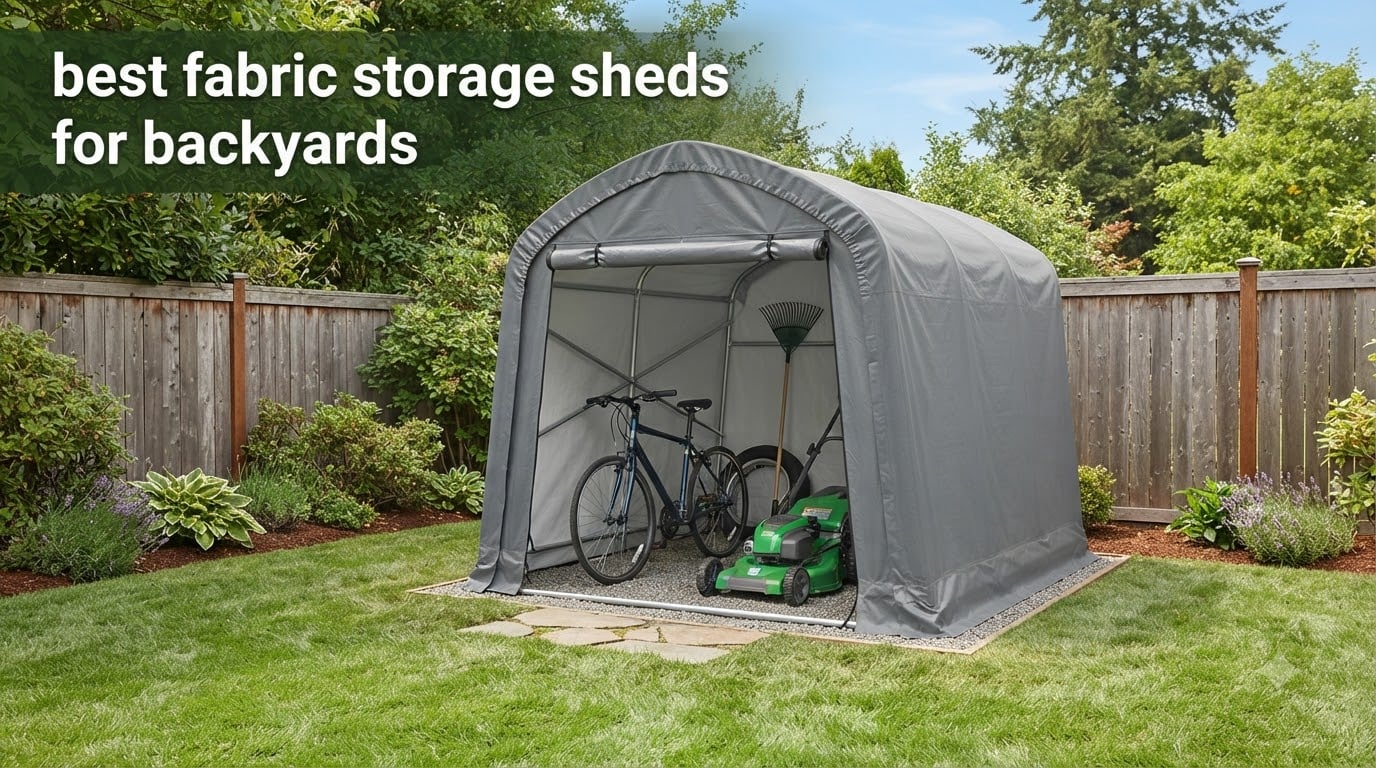 best fabric storage sheds for backyards