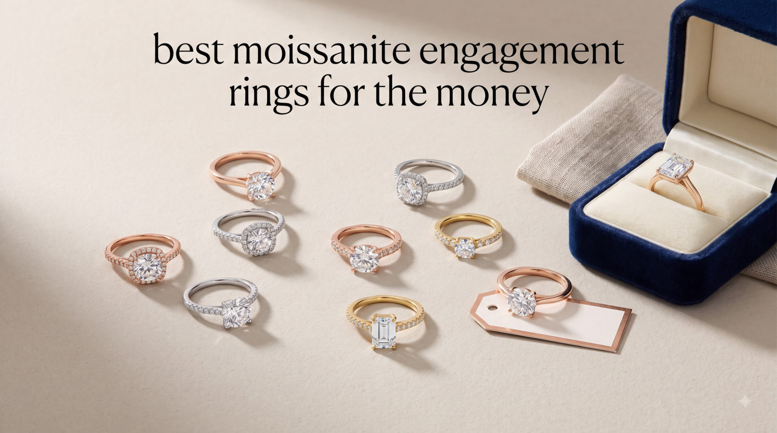 best moissanite engagement rings for the money