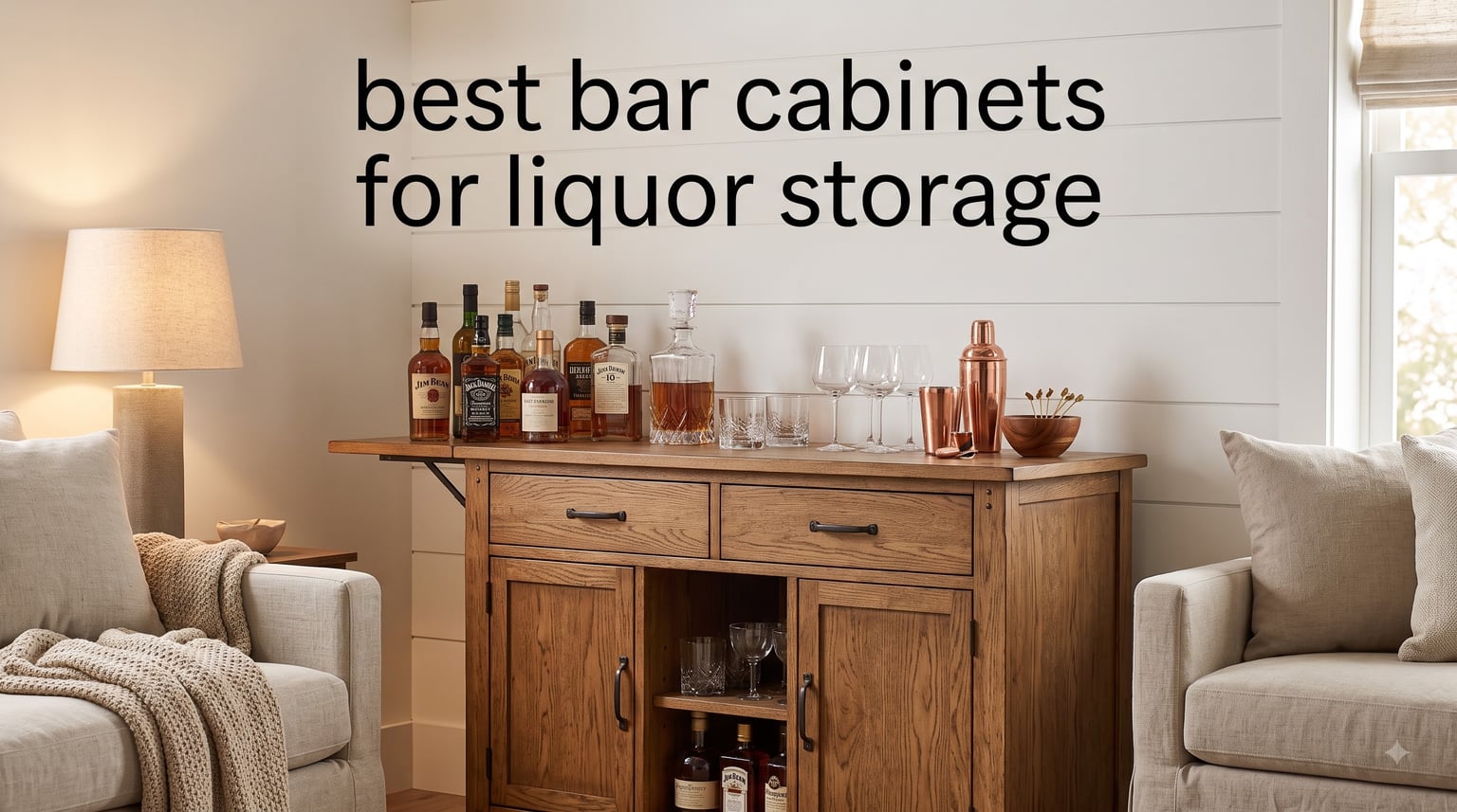 best bar cabinets for liquor storage