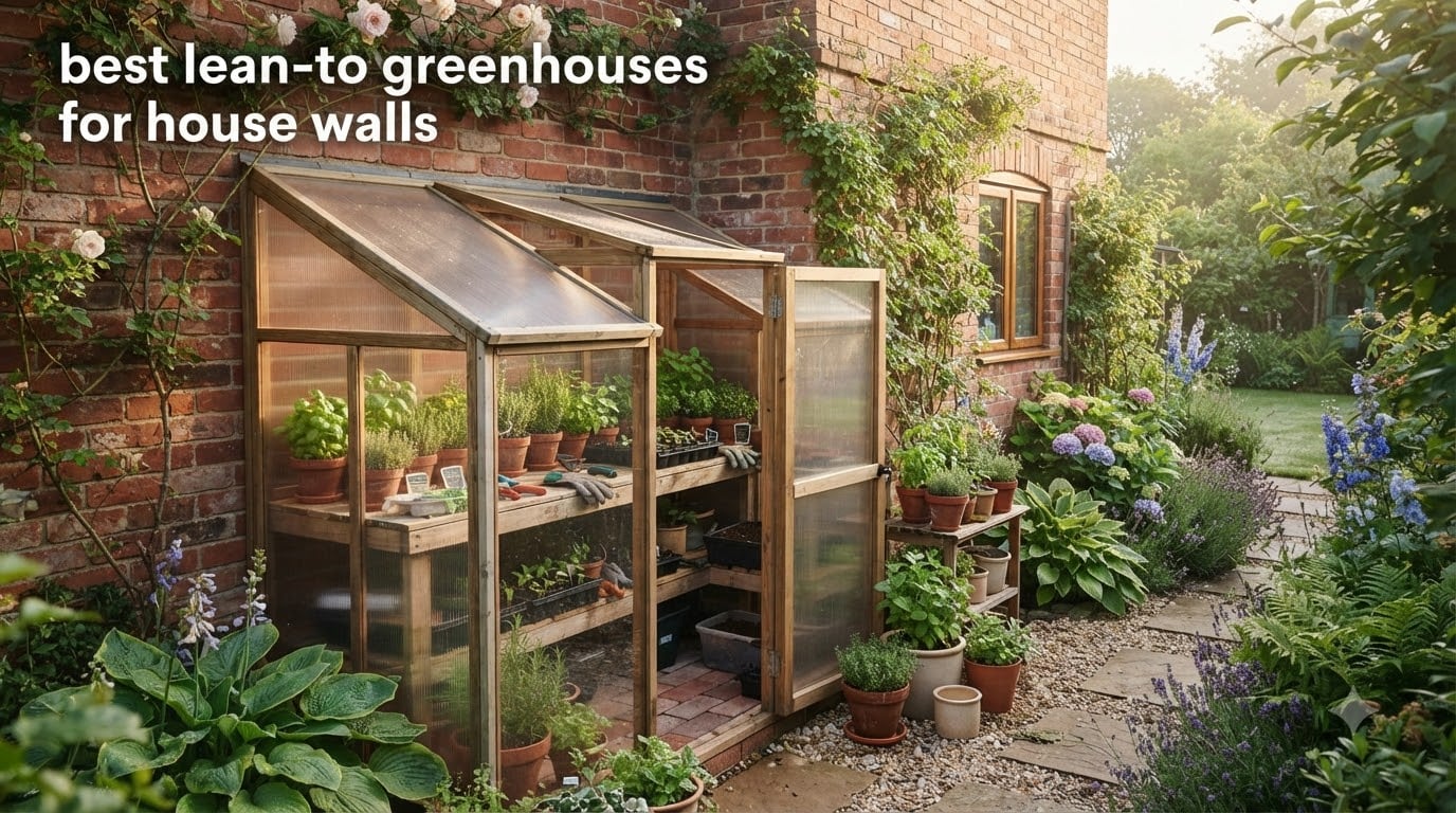 best lean-to greenhouses for house walls