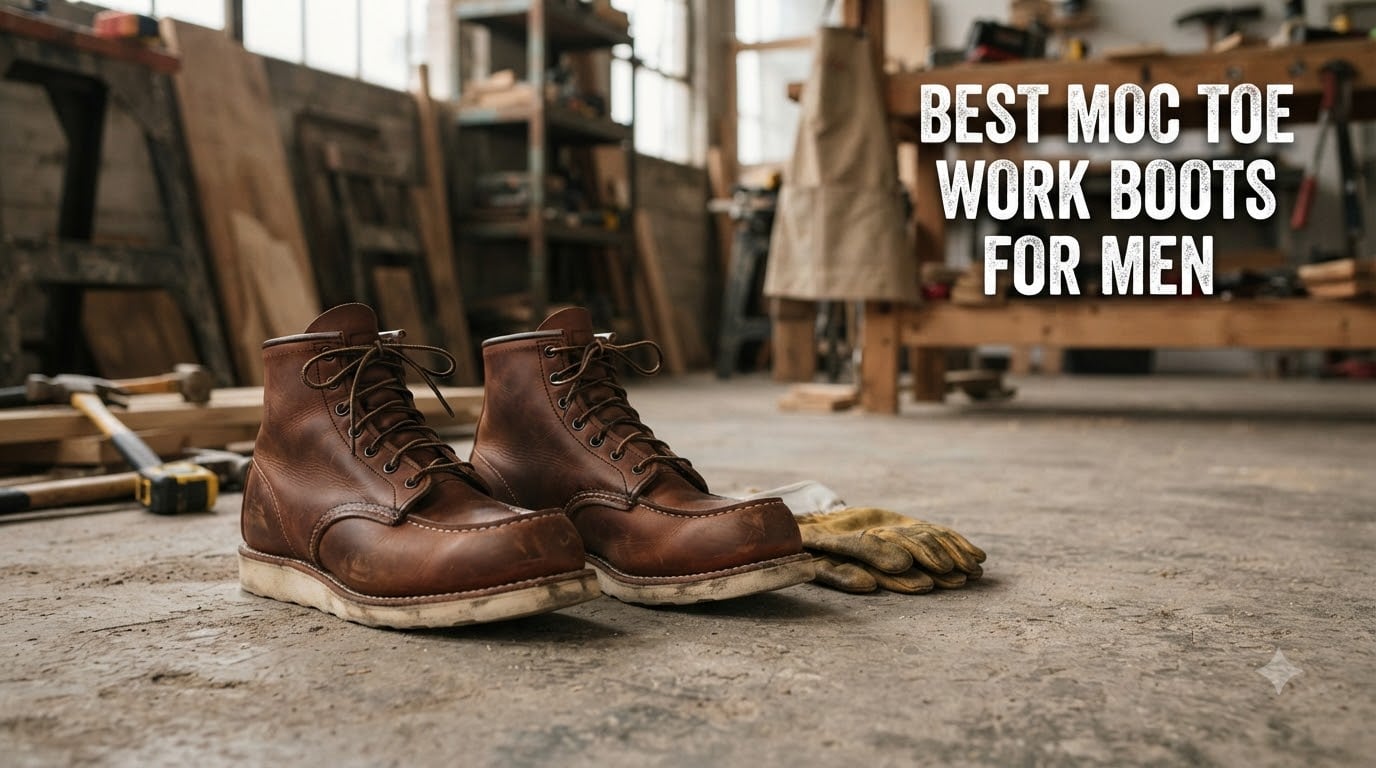 best moc toe work boots for men