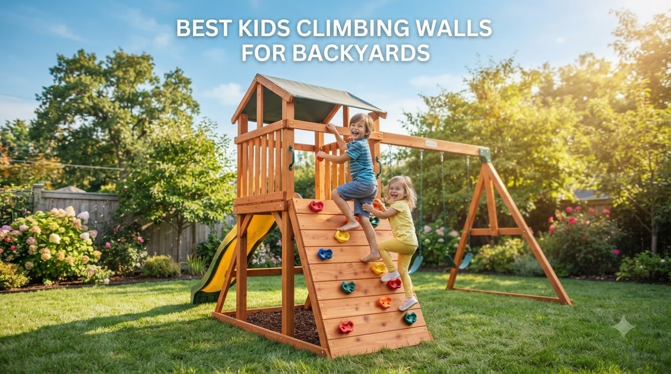 best kids climbing walls for backyards