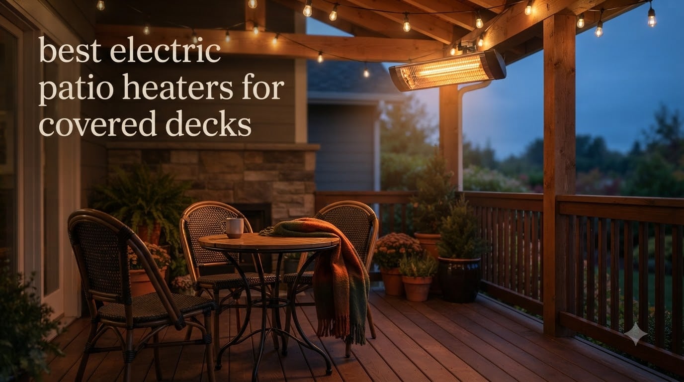 best electric patio heaters for covered decks