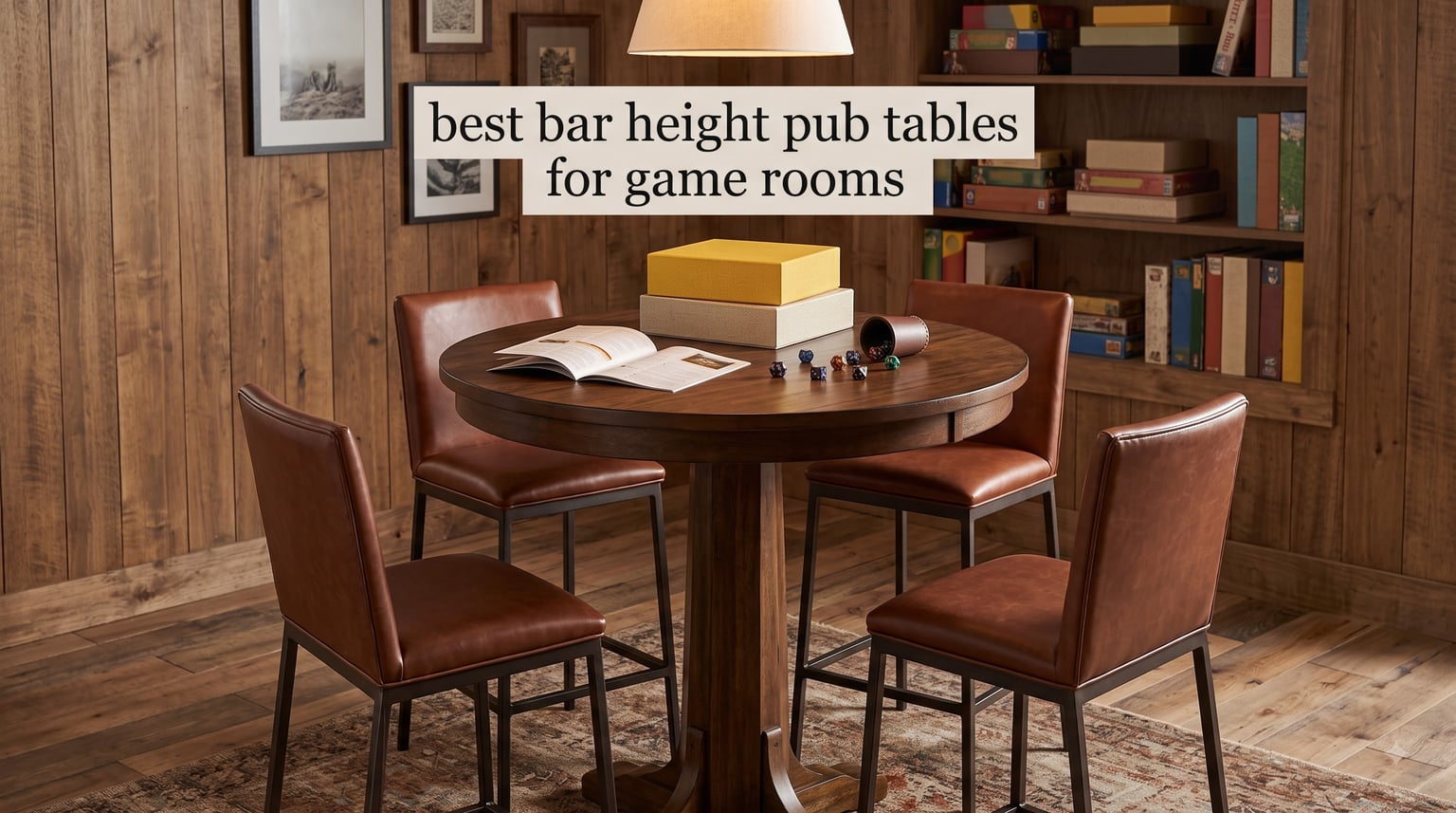 best bar height pub tables for game rooms