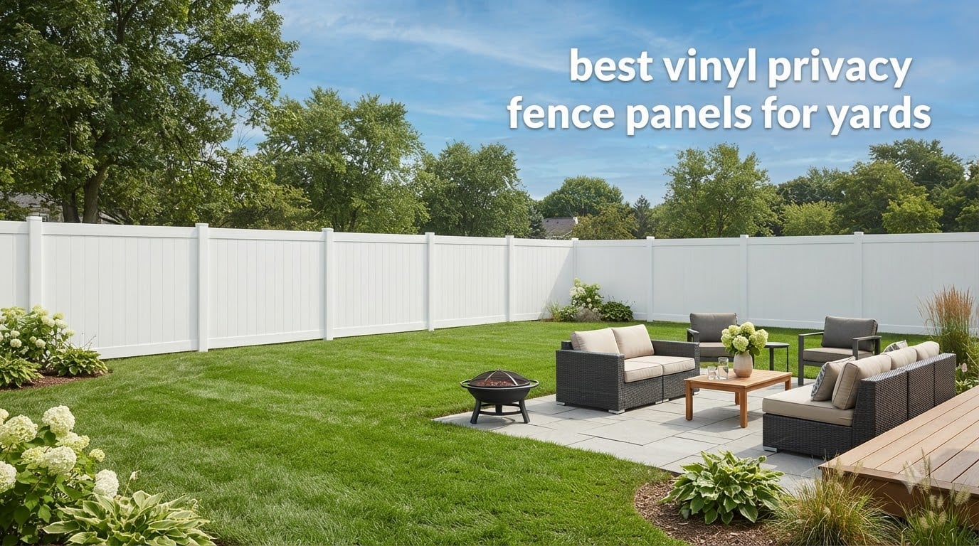 best vinyl privacy fence panels for yards