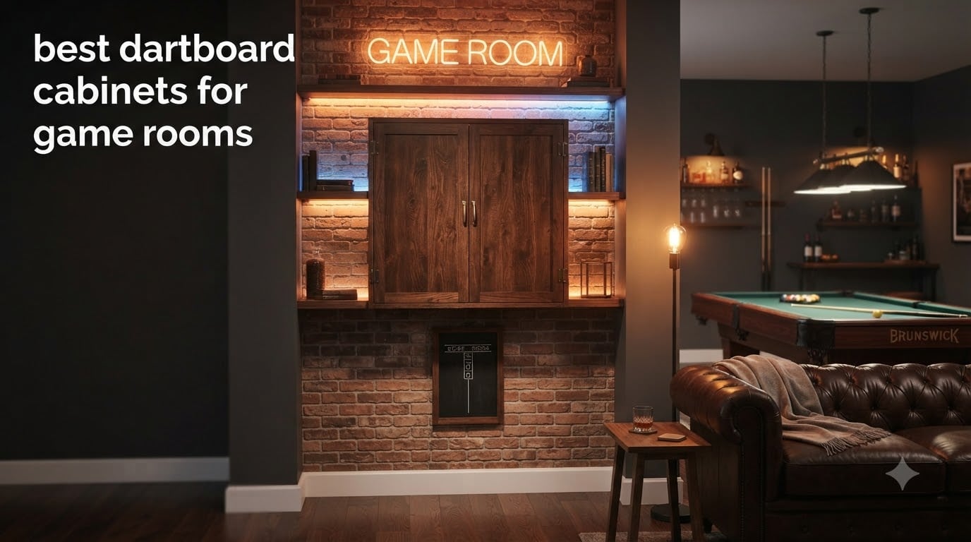 best dartboard cabinets for game rooms