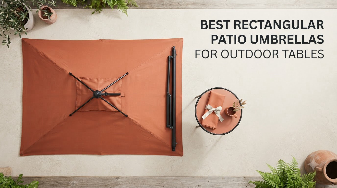 best rectangular patio umbrellas for outdoor tables