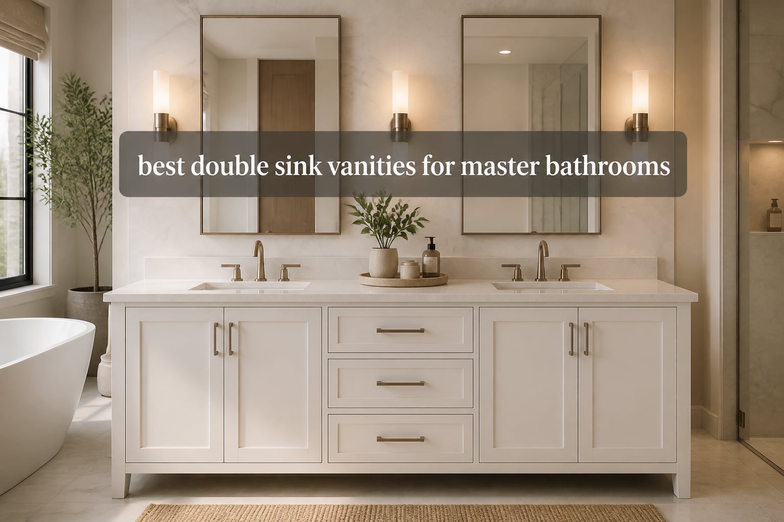 best double sink vanities for master bathrooms