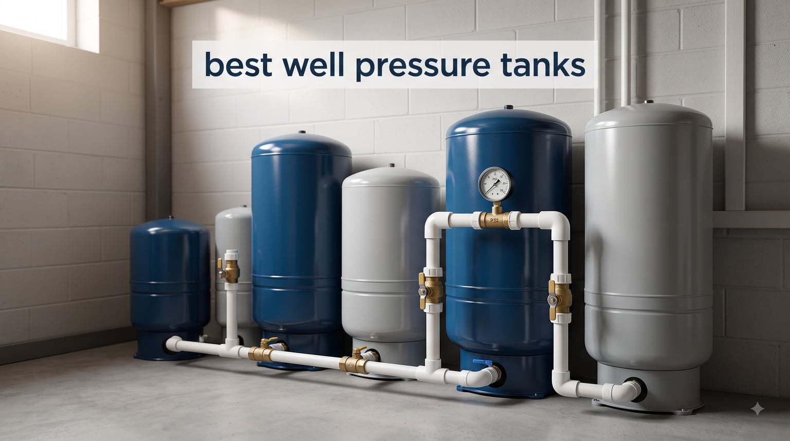 best well pressure tanks