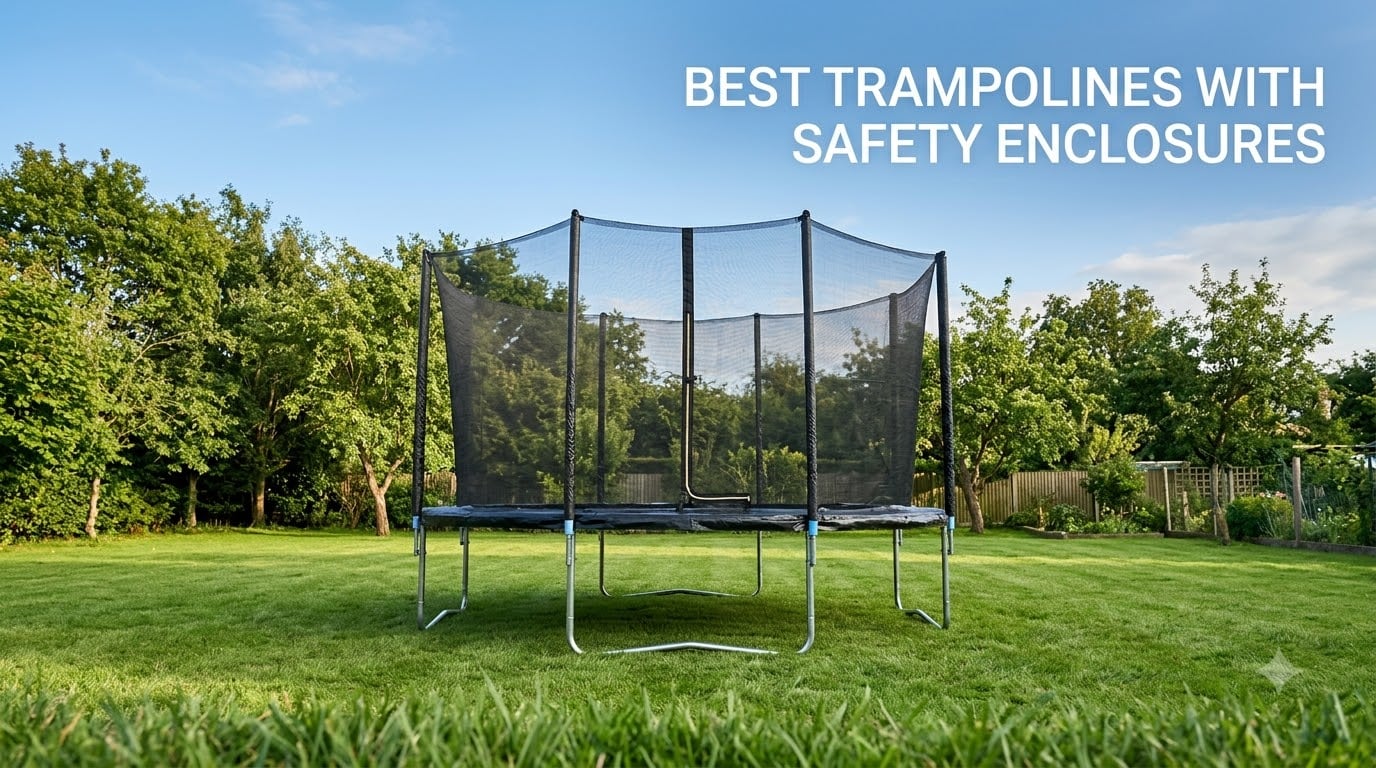 best trampolines with safety enclosures