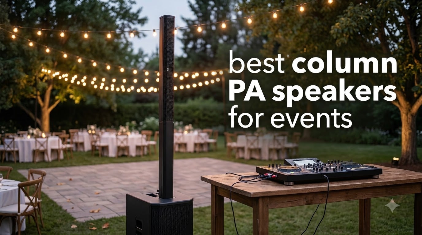 best column PA speakers for events