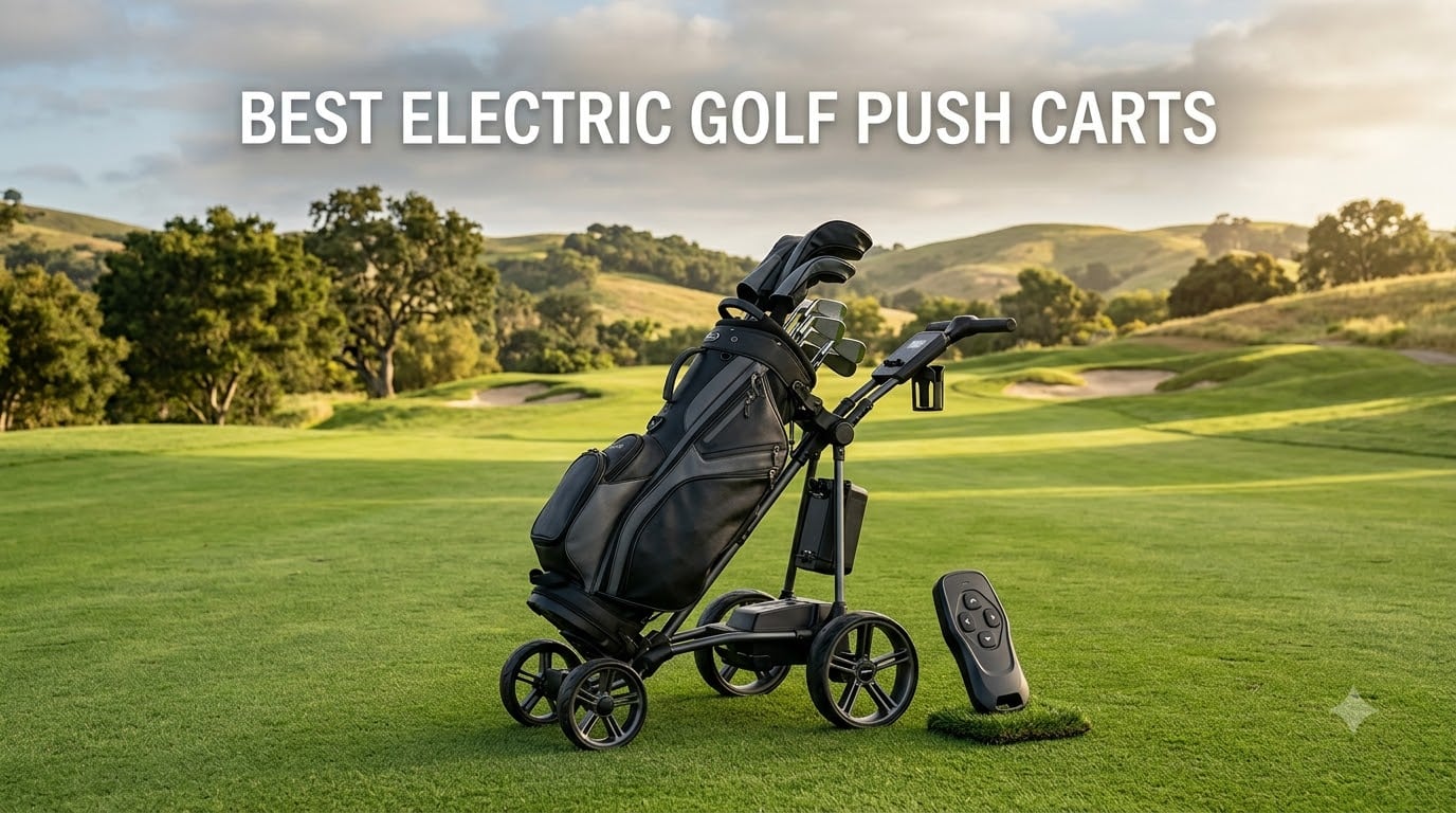 best electric golf push carts