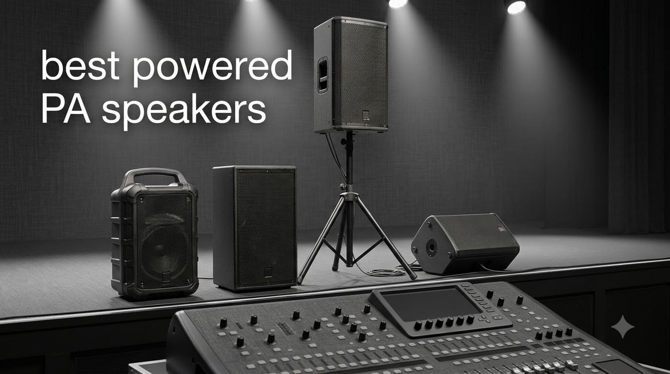 best powered PA speakers