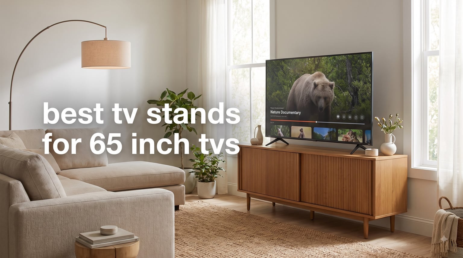 best tv stands for 65 inch tvs
