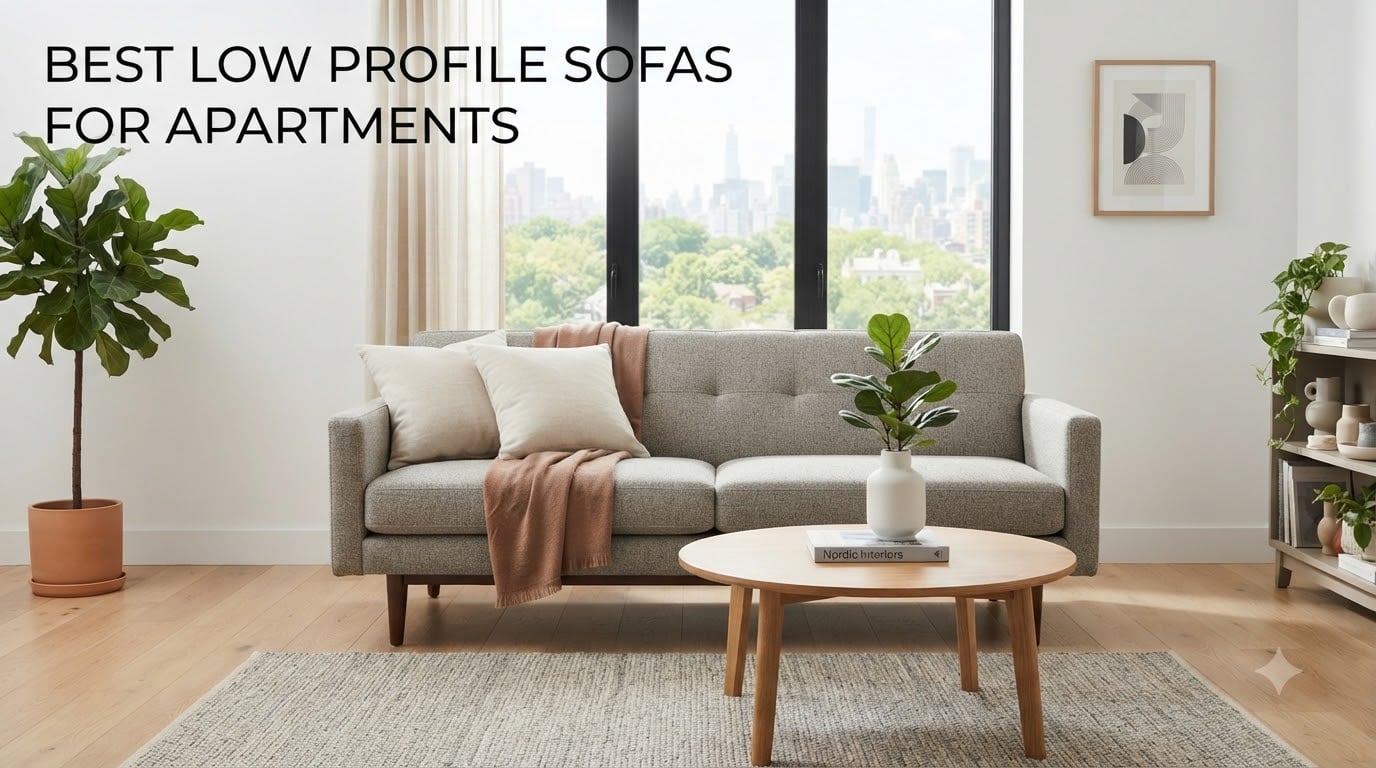 best low profile sofas for apartments
