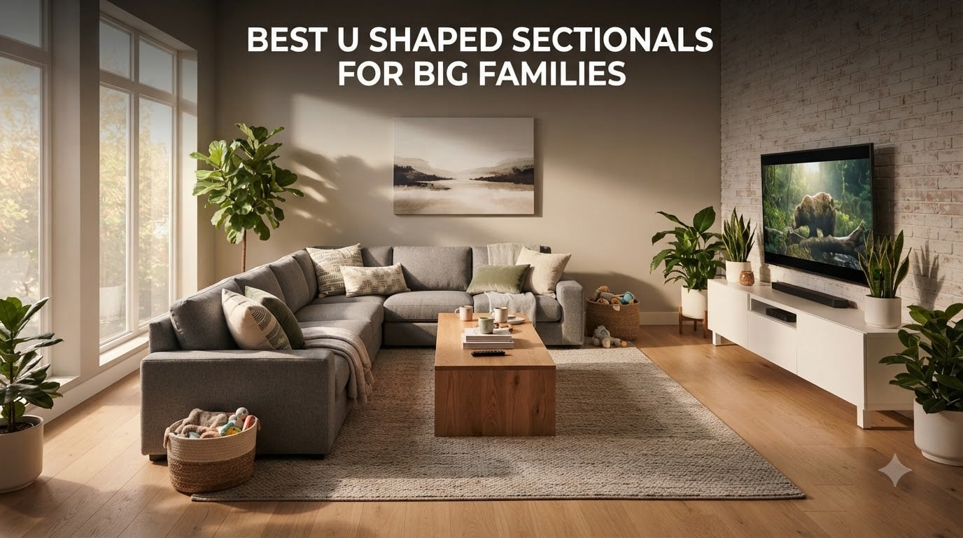 best u shaped sectionals for big families