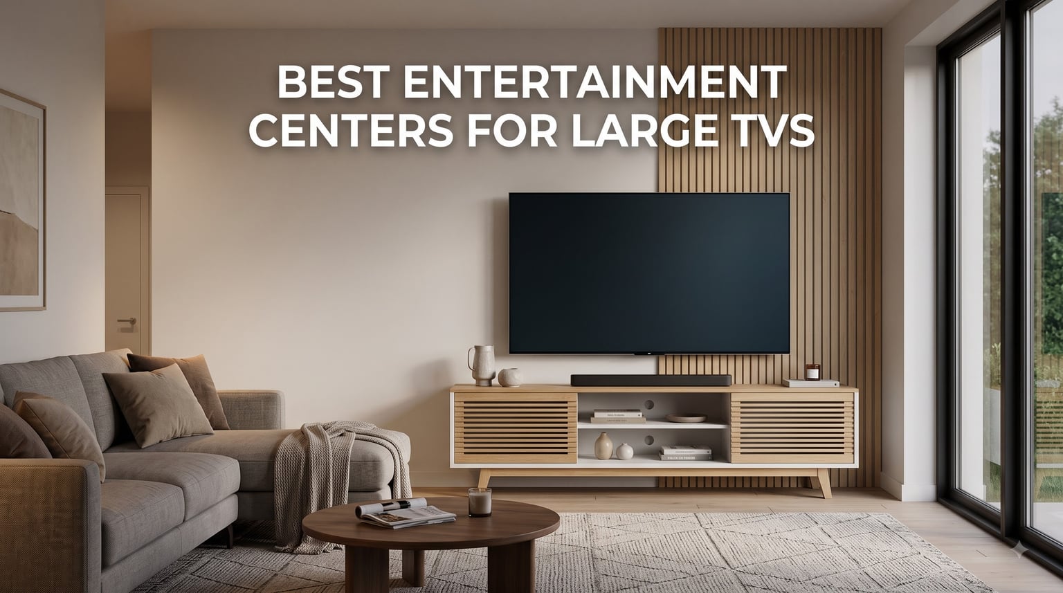 best entertainment centers for large tvs