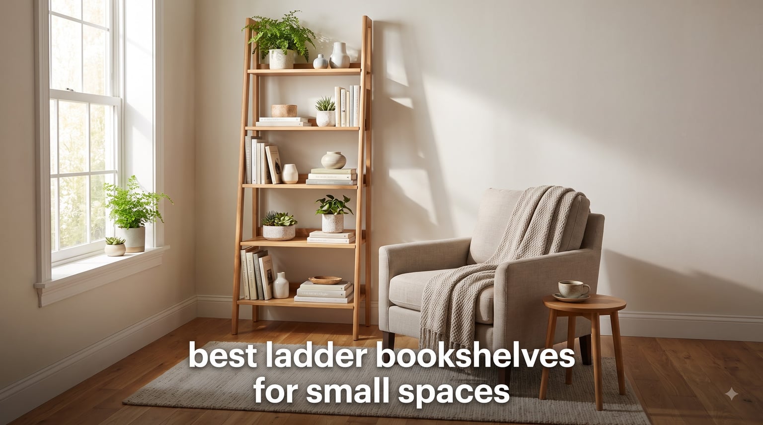 best ladder bookshelves for small spaces