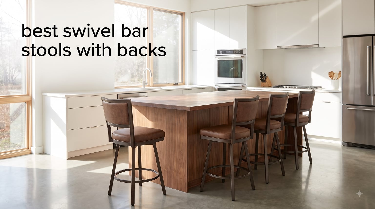 best swivel bar stools with backs