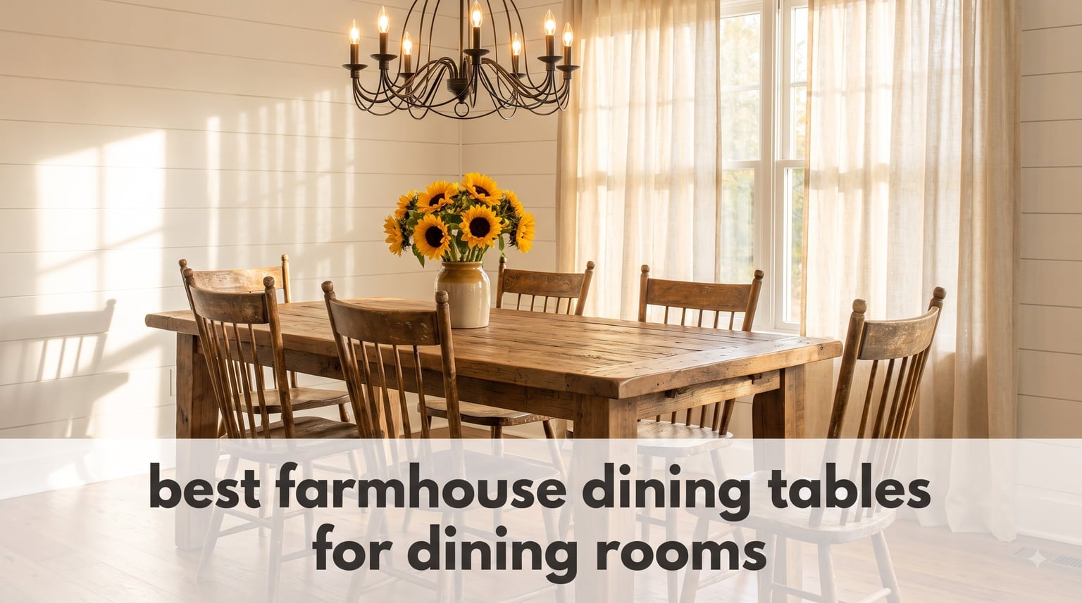 best farmhouse dining tables for dining rooms