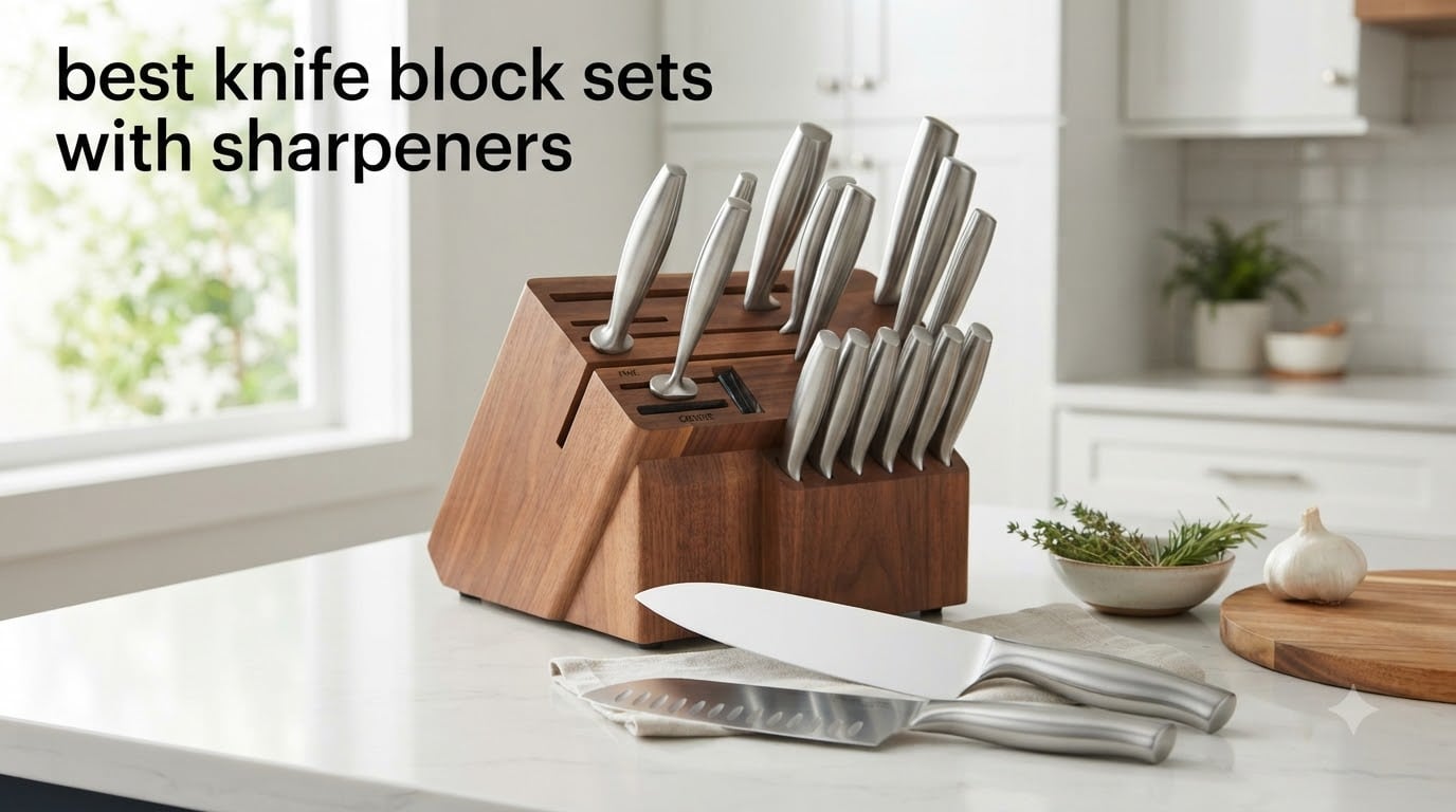 best knife block sets with sharpeners