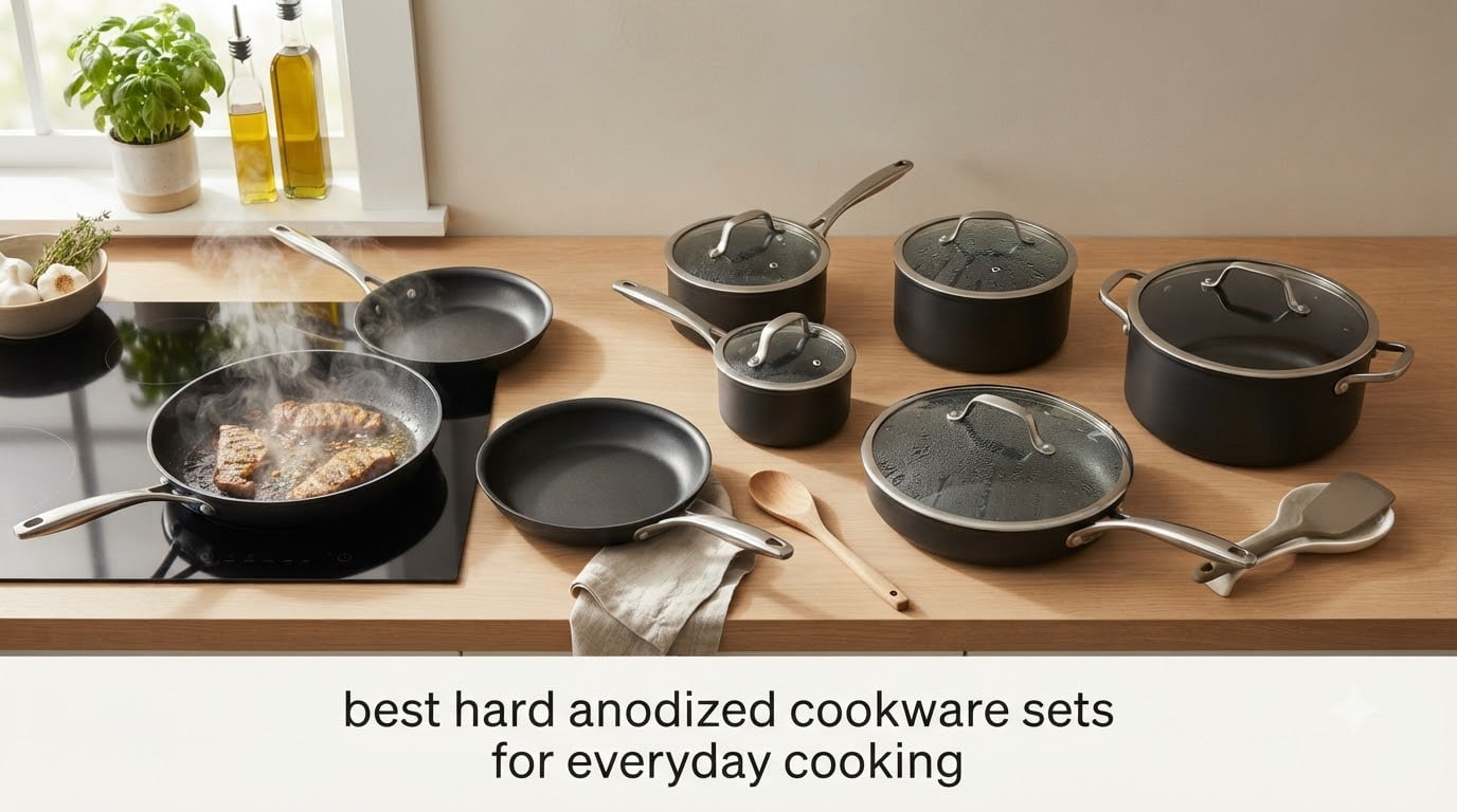 best hard anodized cookware sets for everyday cooking