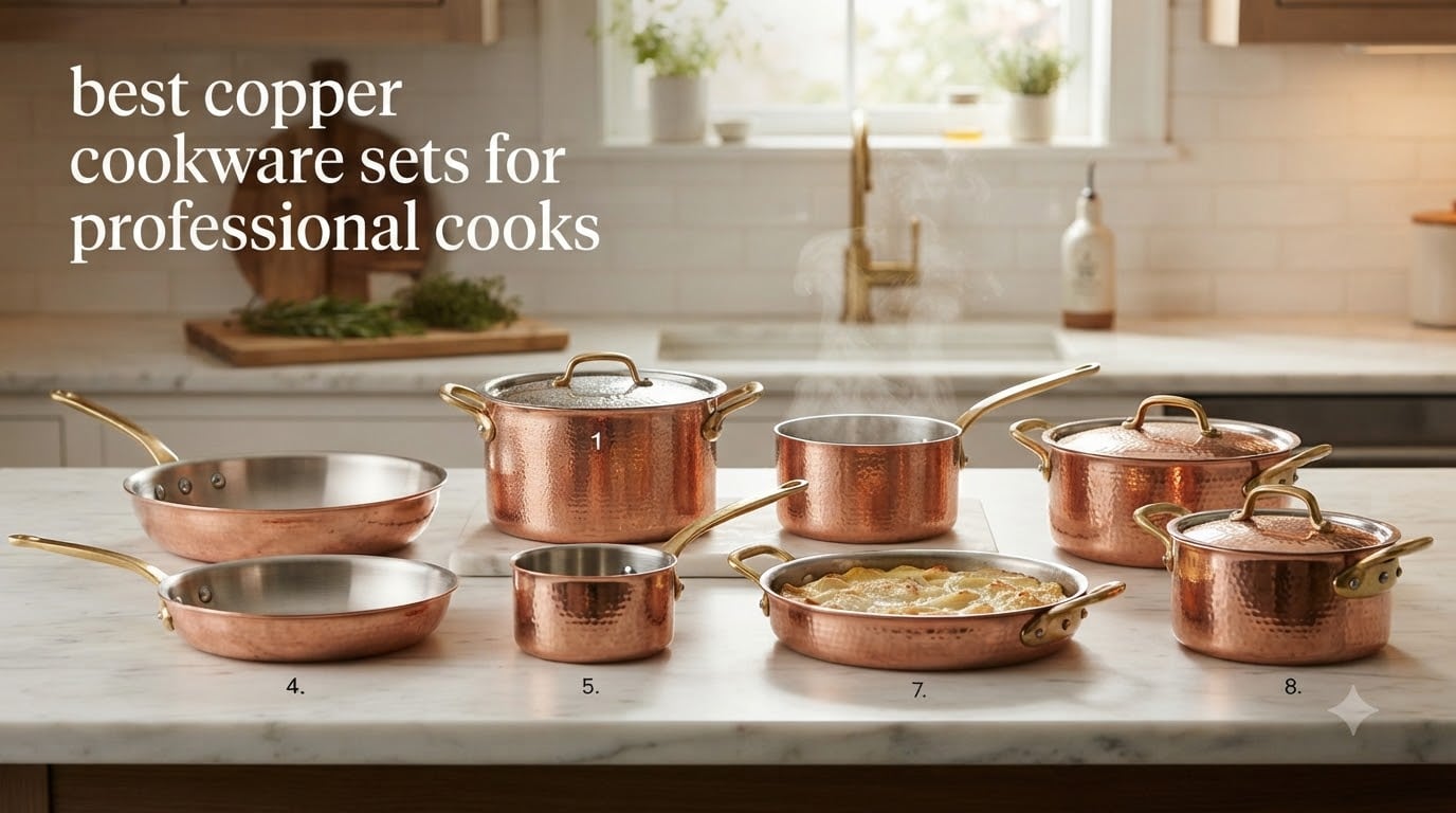 best copper cookware sets for professional cooks