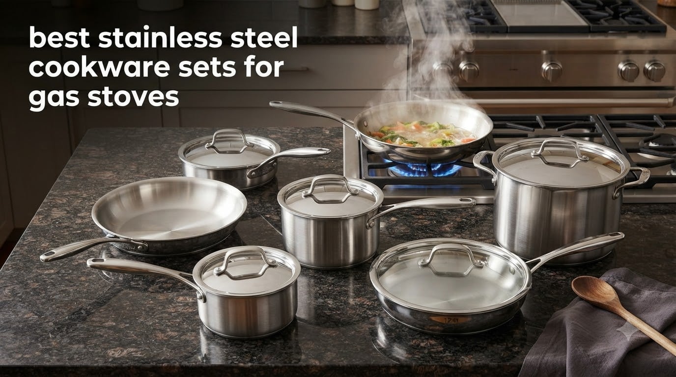 best stainless steel cookware sets for gas stoves