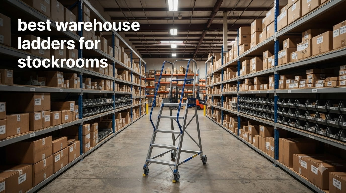 best warehouse ladders for stockrooms