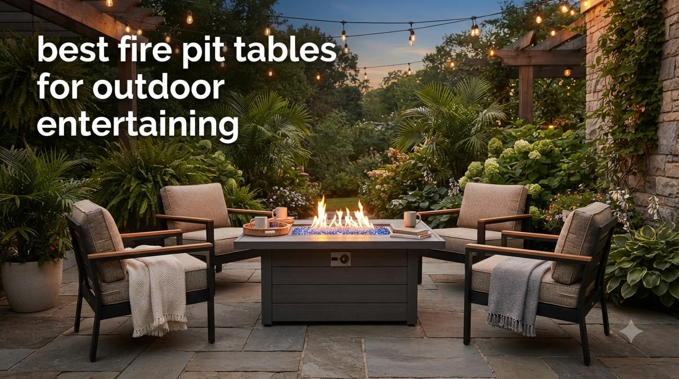 best fire pit tables for outdoor entertaining