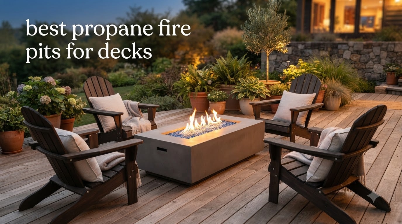 best propane fire pits for decks