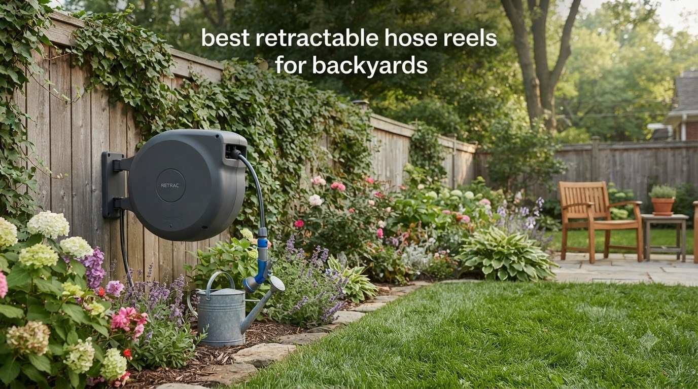 best retractable hose reels for backyards